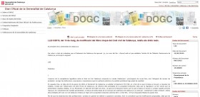 PUBLICACIÓ DE LA MODIFICACIÓ DEL LLIBRE CINQUÈ DEL CODI CIVIL DE CATALUNYA PUBLICACIÓ DE LA MODIFICACIÓ DEL LLIBRE CINQUÈ DEL CODI CIVIL DE CATALUNYA